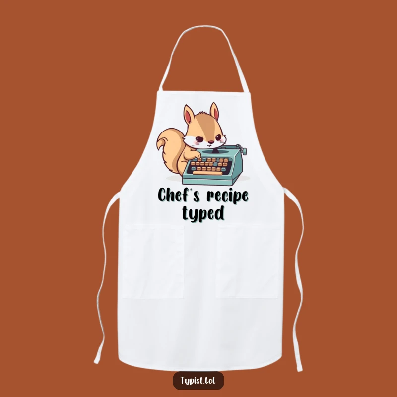 Funny Squirrel Writer Apron - Hilarious Kitchen Productivity Wear!