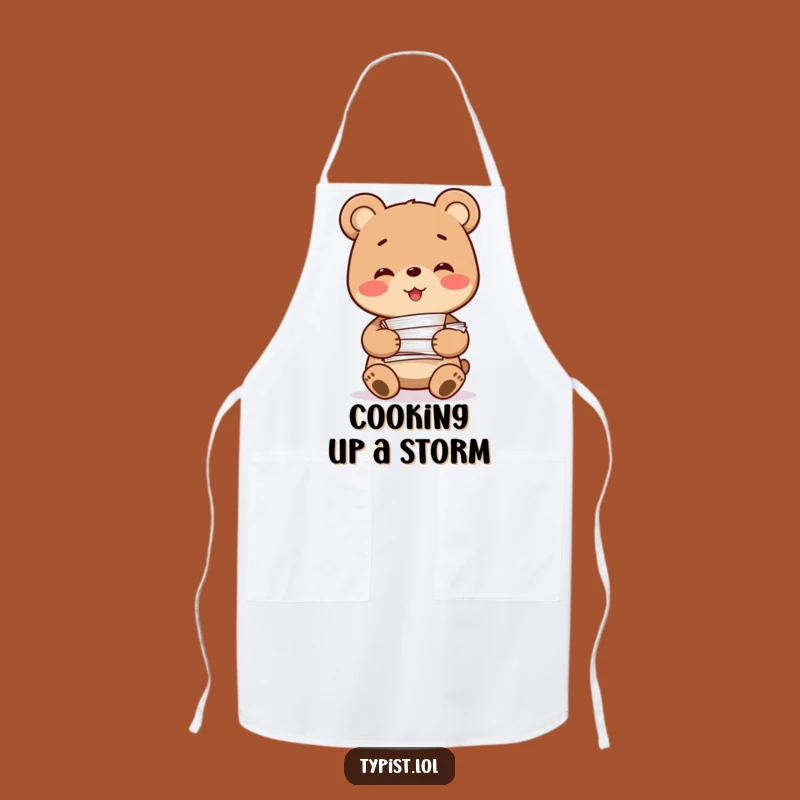 Funny Bear Paperwork Apron: Cook with a Smile Through the Chaos - Great Funny Gift