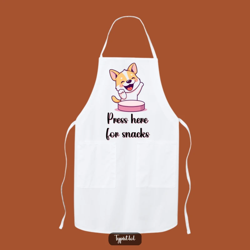 Funny Dog Button Apron: Cook Up Smiles with This Hilarious Kitchen Wear