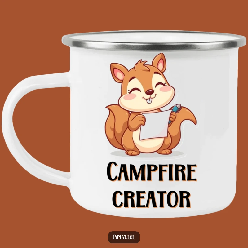 Funny Squirrel Pen Camping Mug: Witty Notes for Your Adventures Gift