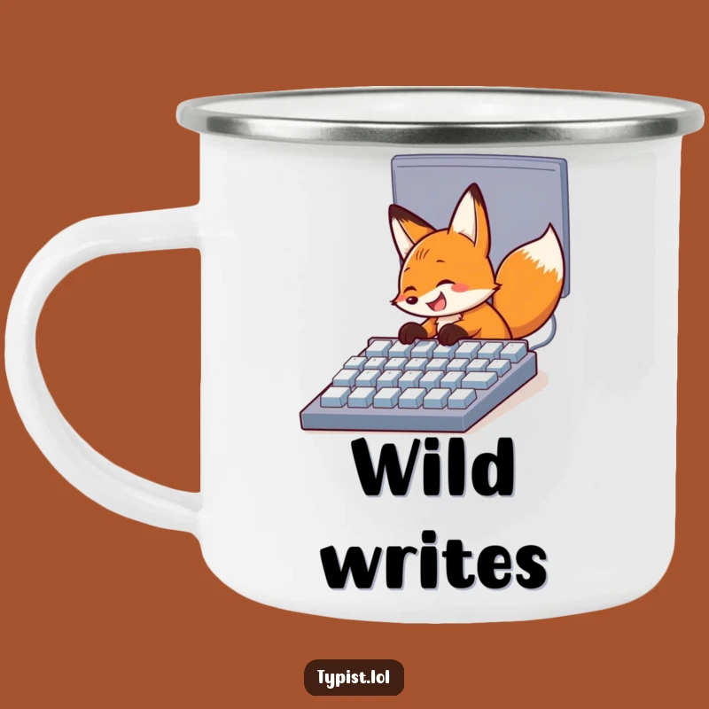 Funny Fox Computer Camping Mug: Hilarious Drinkware for Outdoor Coders