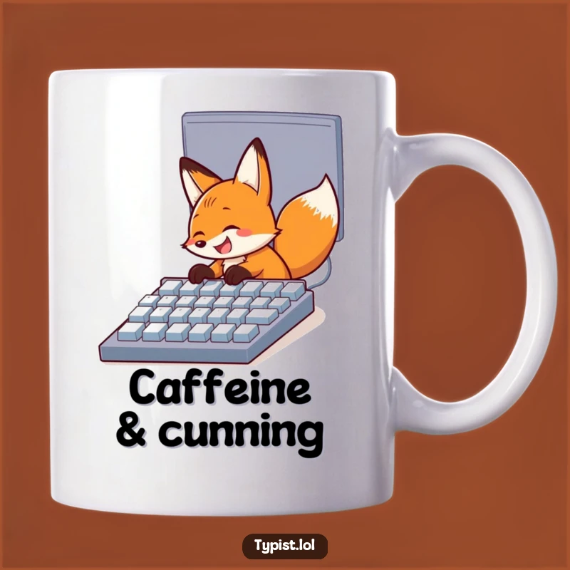 Funny Fox Computer Mug: Hilarious Tech Enthusiast's Perfect Gift