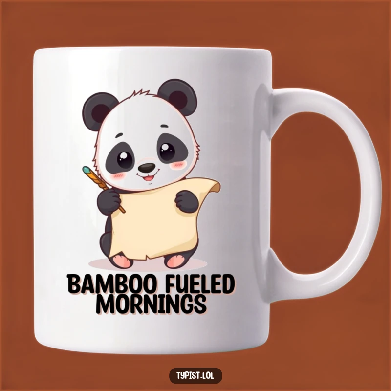 Funny Panda Quill Mug: Hilarious Gift for Calligraphy & Panda Lovers