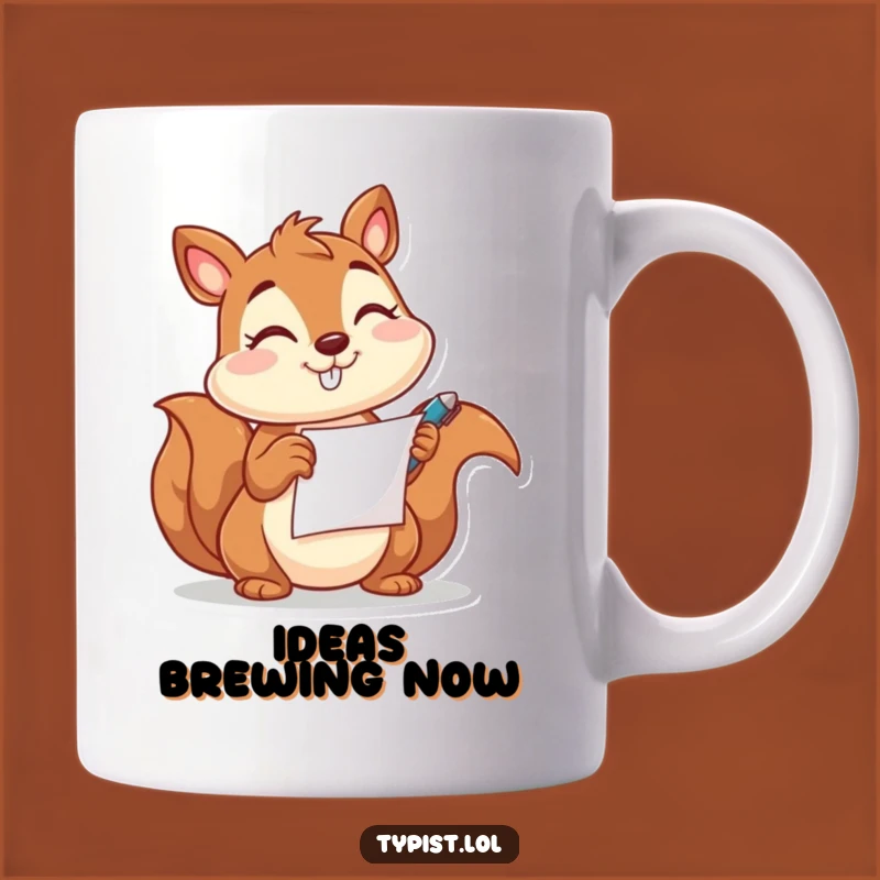 Funny Squirrel Pen Mug: Witty Notes and Humorous Ideas Gift