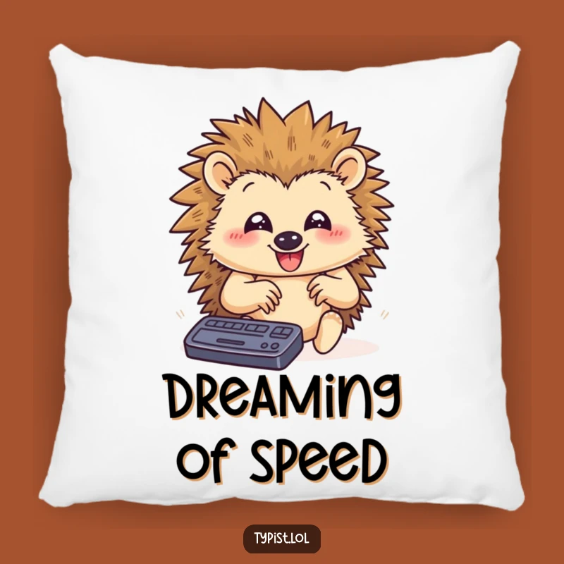 Funny Hedgehog Cozy Pillow: Huggable Comfort for Busy Bees