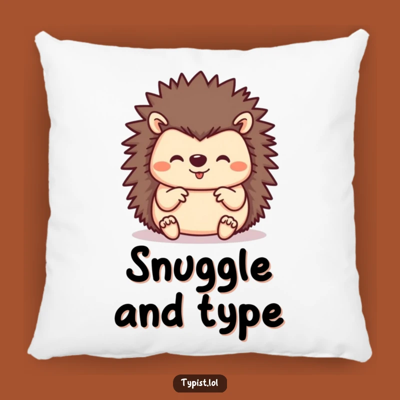Funny Hedgehog Pillow: Snuggle Up with Busy Comfort