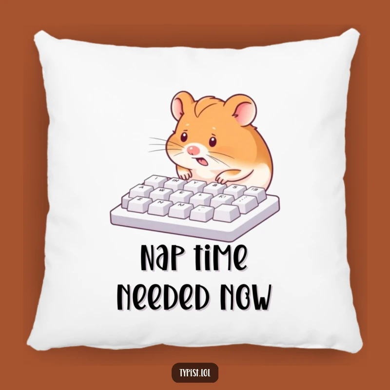 Funny Hamster Keyboard Nose Peck Pillow - Comfy & Hilarious Decor