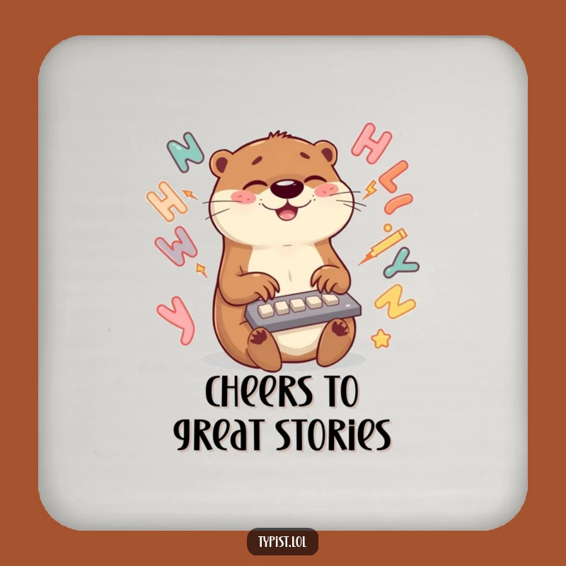 Funny Otter Coaster: Hilarious Protector for Your Drinks