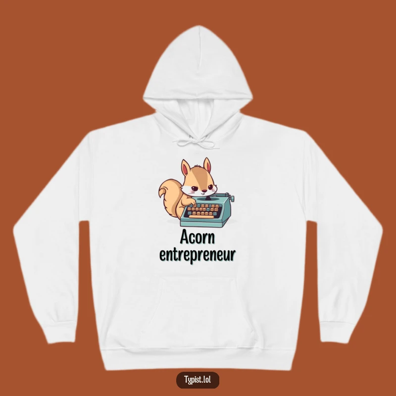 Funny Squirrel Writer Hoodie - Cozy Comfort for Creative Minds!