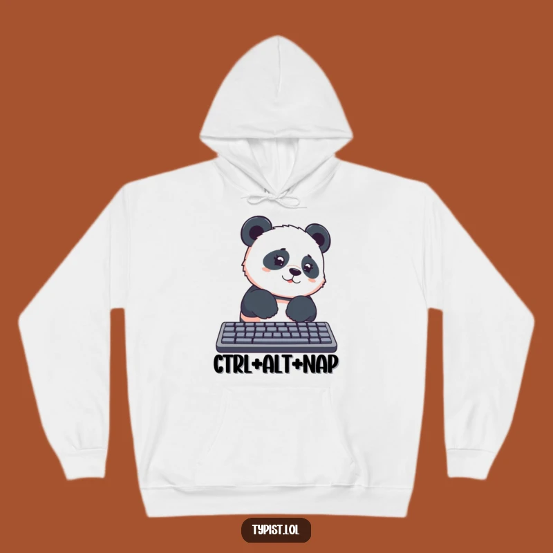 Cozy Funny Panda Keyboard Hoodie: Warm Your Hands and Funny Bones