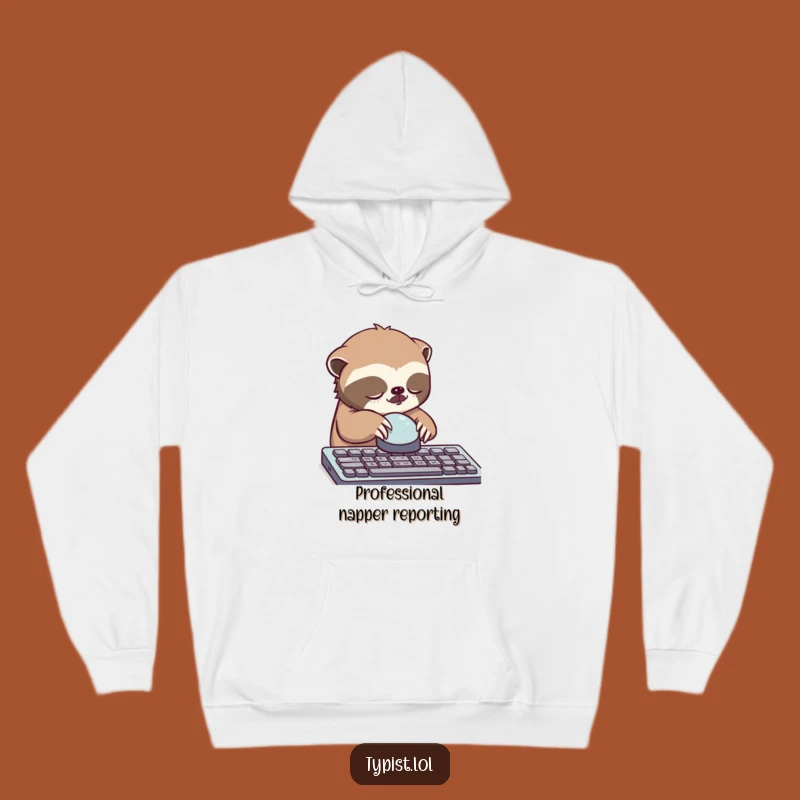 Funny Sloth Button Hoodie: Cozy Up with This Hilarious Sleepy Design