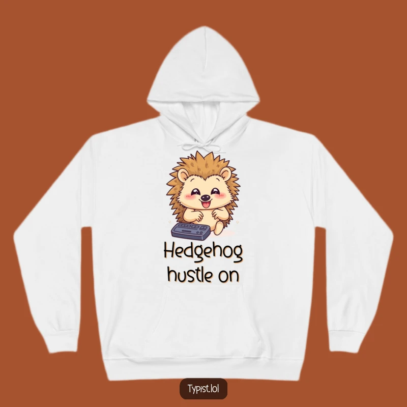 Funny Hedgehog Productivity Hoodie: Cozy Up with This Hilarious Quill Master