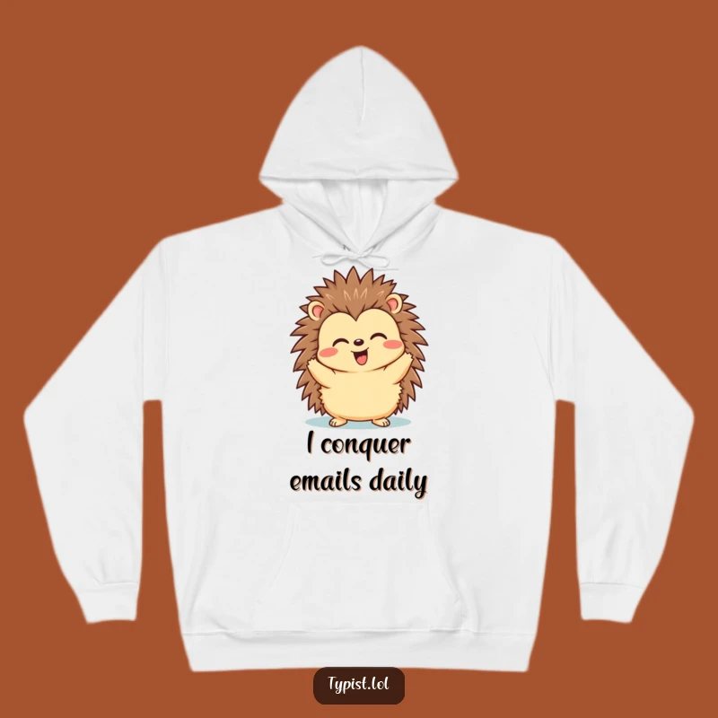 Funny Hedgehog Send Hoodie - Cozy Winner's Comfort Gift
