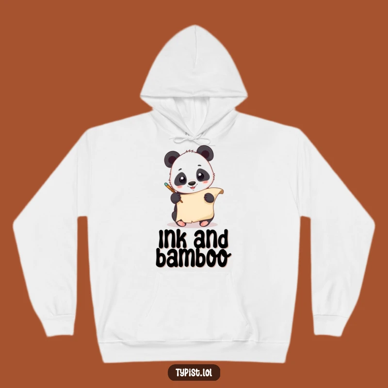 Funny Panda Quill Hoodie: Cozy Up with Artistic Humor