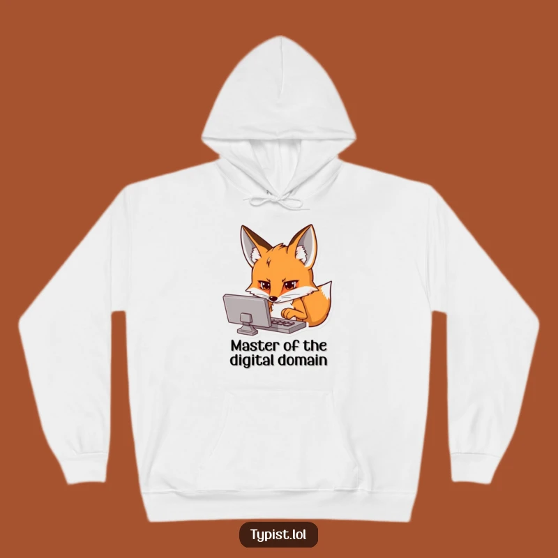Funny Fox Tech Hoodie - Cozy Gamer's & Coder's Delight Gift
