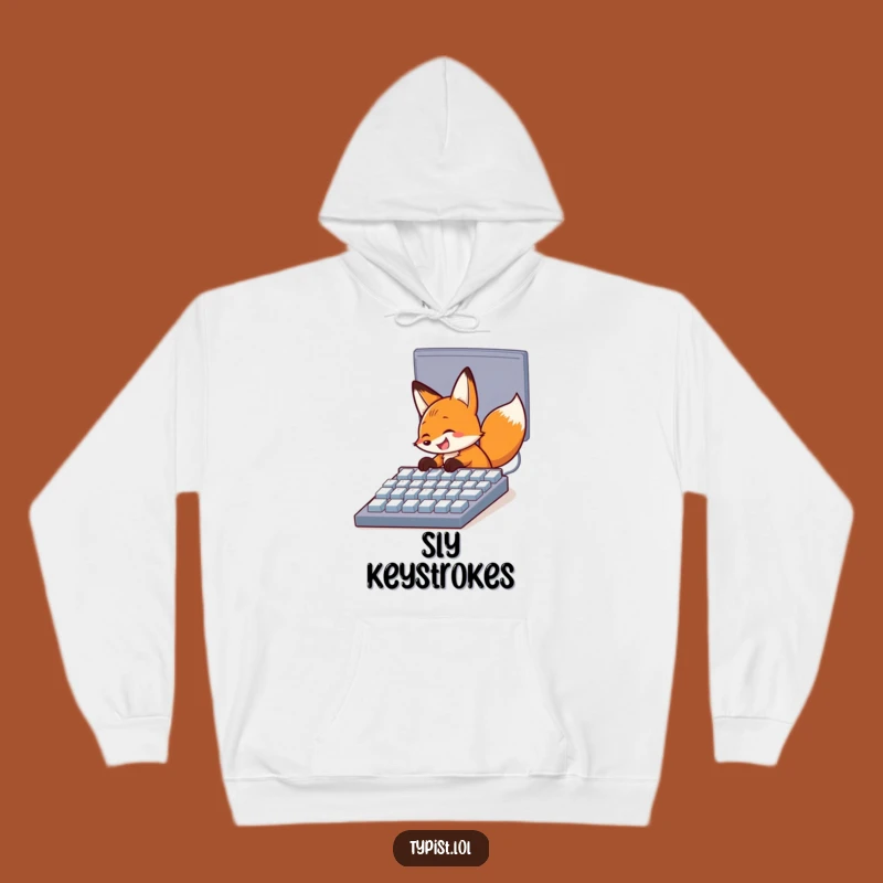 Funny Fox Computer Hoodie: Cozy and Hilarious Gift for Coders