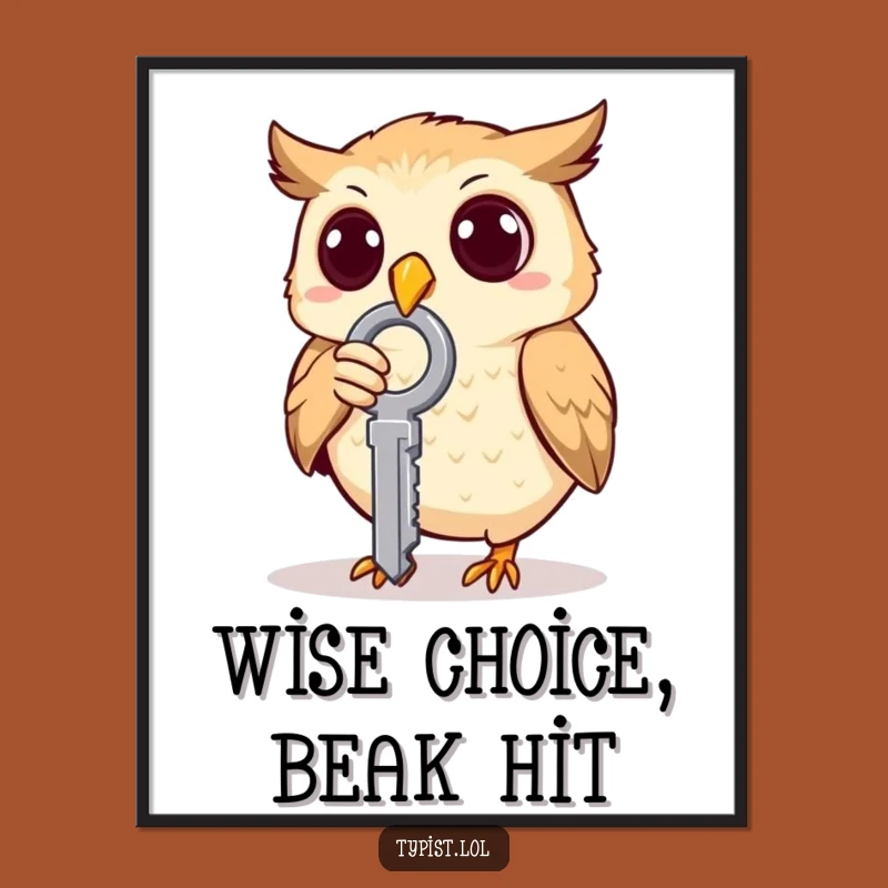 Free Printable Owl Oops Wall Art: Add a Whimsical, Funny Touch to Your Decor