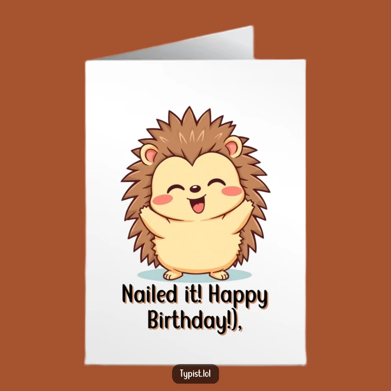Free Printable Birthday Card: Triumphant Fox Email Sent, Downloadable, Funny Success Gift