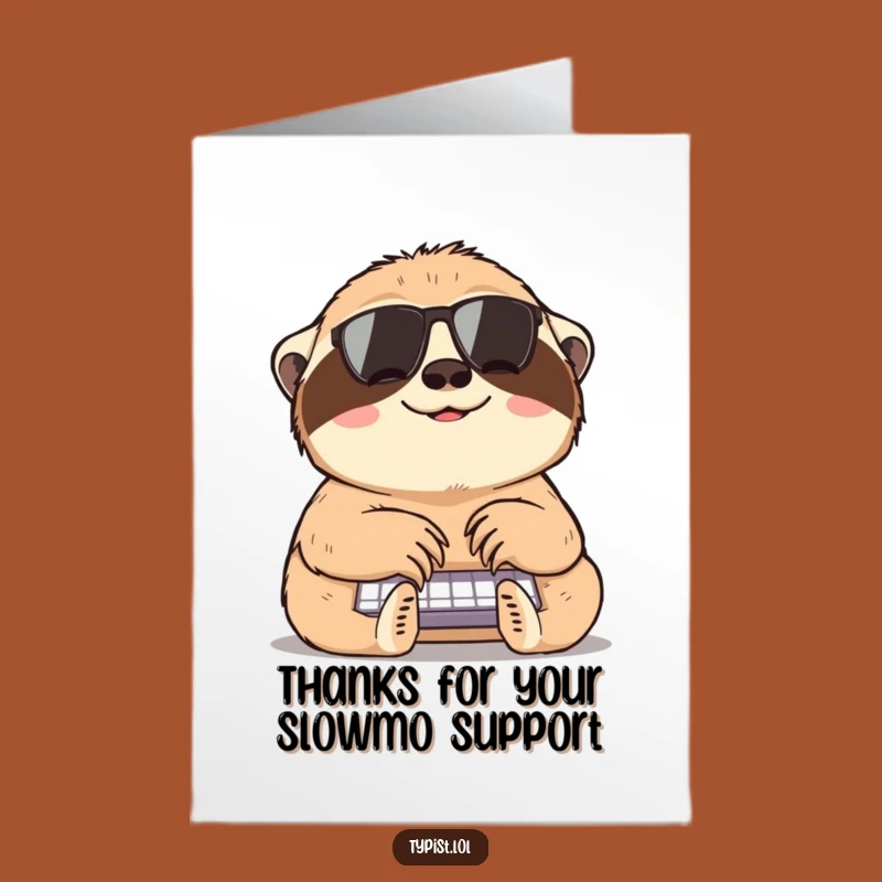 Free Printable Sloth Thank You Card: Express Gratitude at a Leisurely Pace