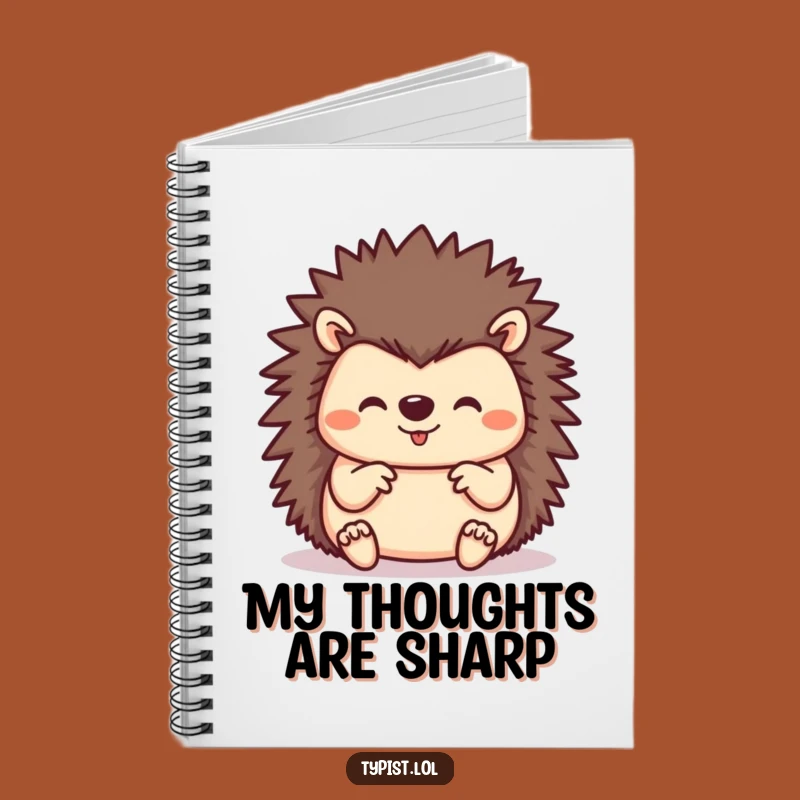 Funny Hedgehog Notebook: Capture Ideas with Busy Joy
