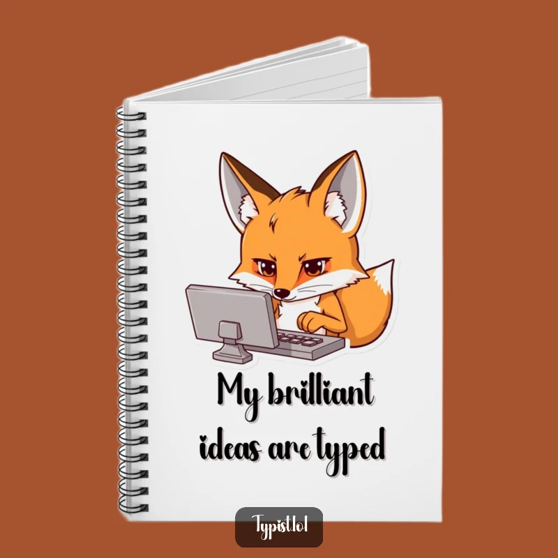 Funny Fox Tech Notebook - Journal Your Digital Ideas Gift