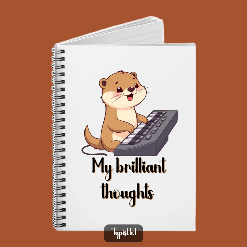 Funny Otter Keyboard Notebook: Jot Down Ideas with This Cheerful Typist's Gift