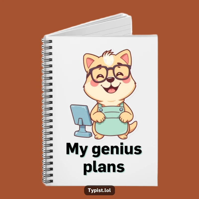 Funny Dog Coder Notebook - Jot Down Your Commands