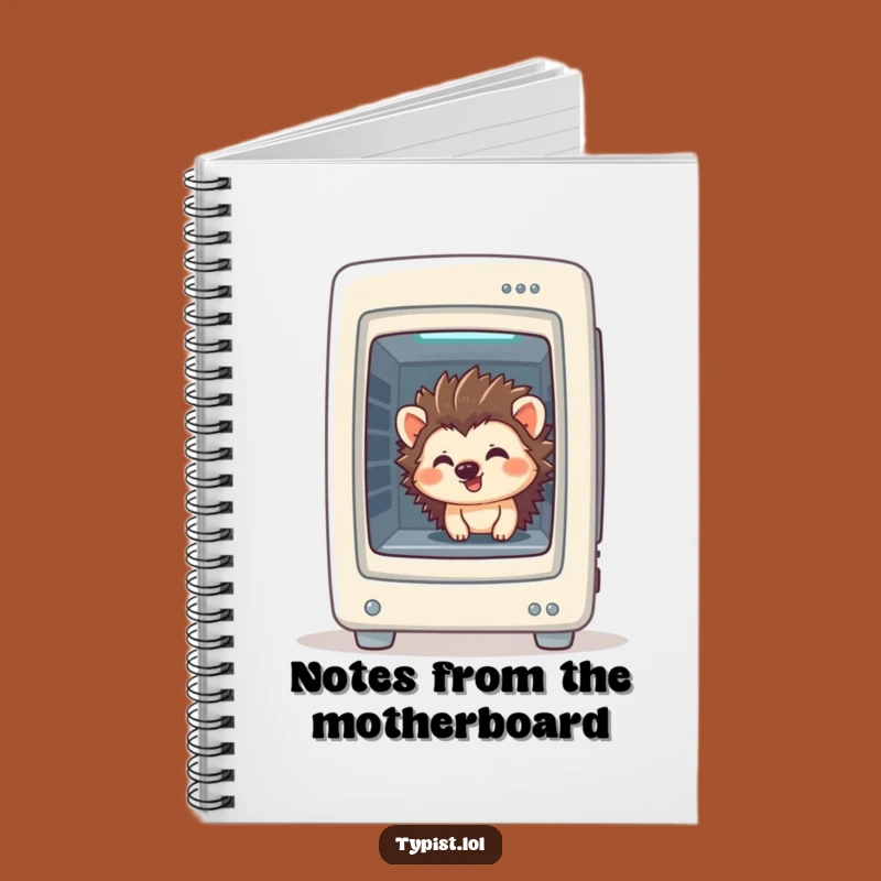 Funny Hedgehog Notebook: Giggling Tech Ideas Journal Gift