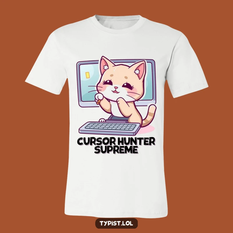 Funny Cat Cursor T-Shirt: Hilarious Tee for Playful Feline Fans