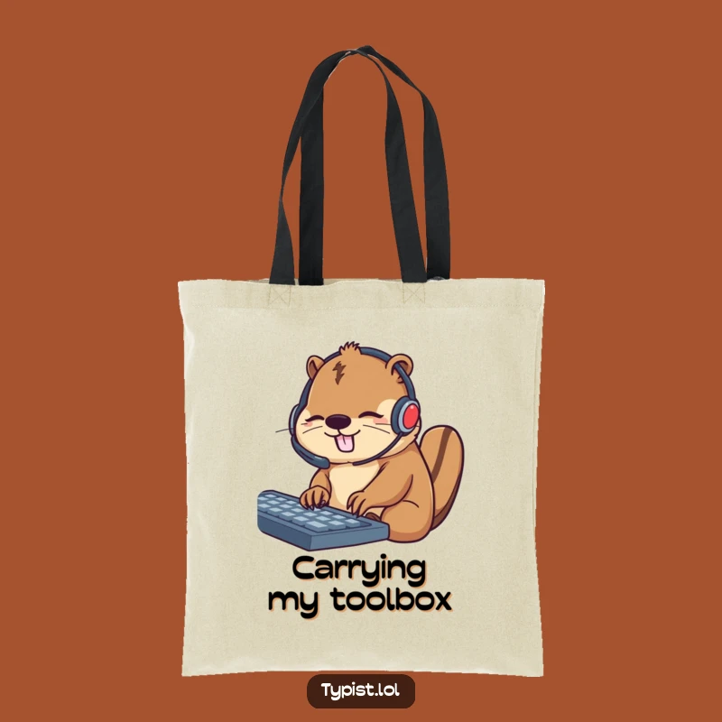 Funny Beaver Taskmaster Tote Bag: Chic & Comical Carry-All