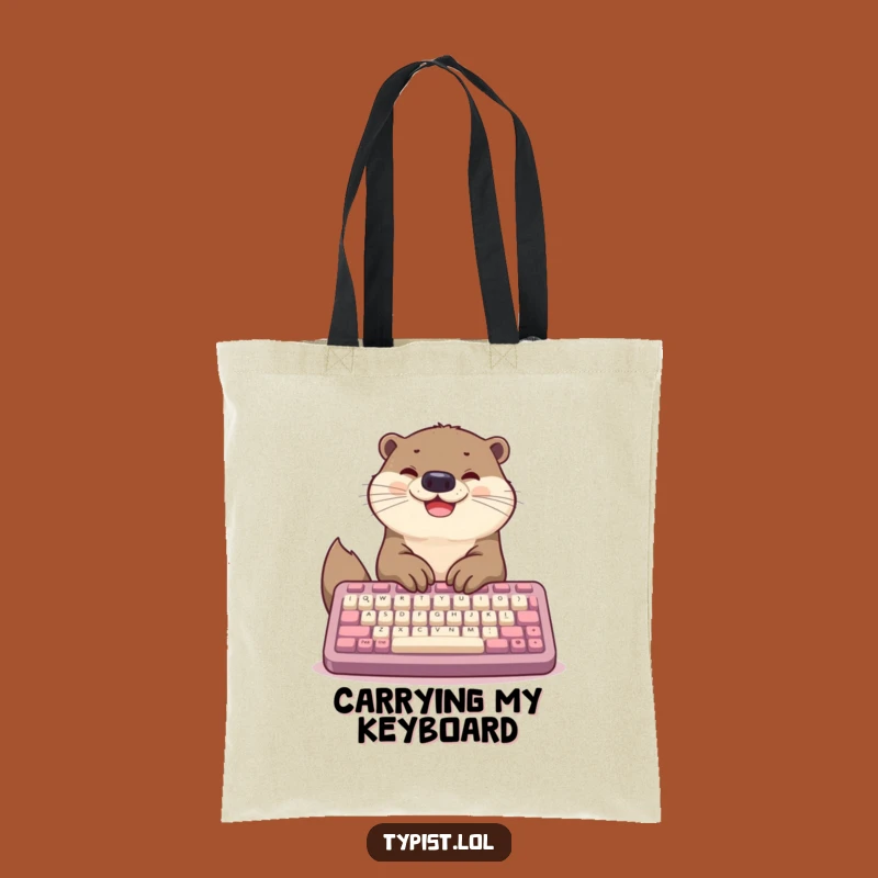 Funny Otter Productivity Tote Bag: Chic & Comical Carry-All