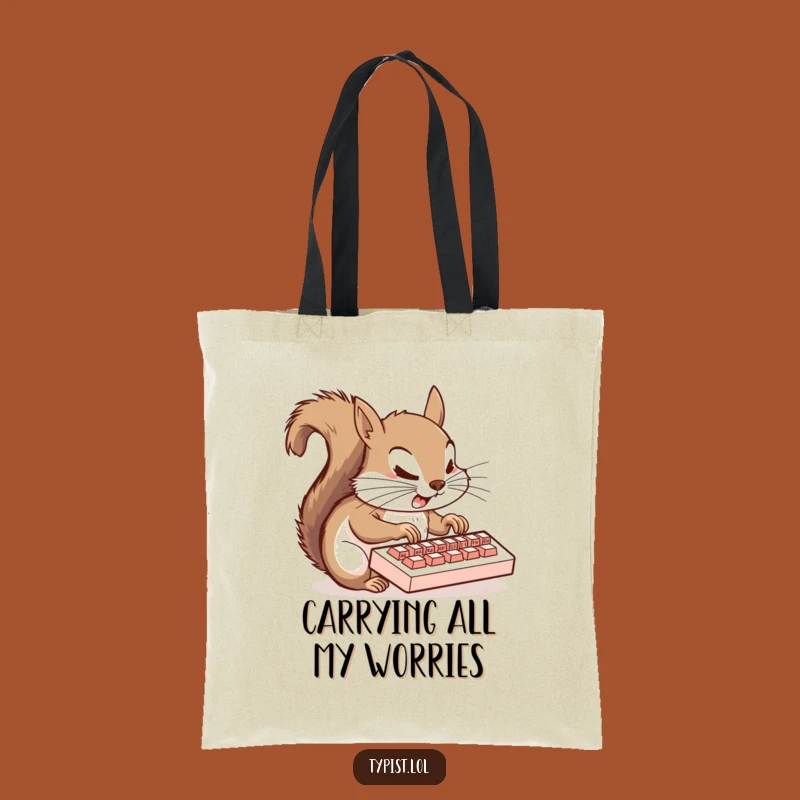Funny Squirrel Tote Bag: Hilarious & Practical Bag for Busy Bees