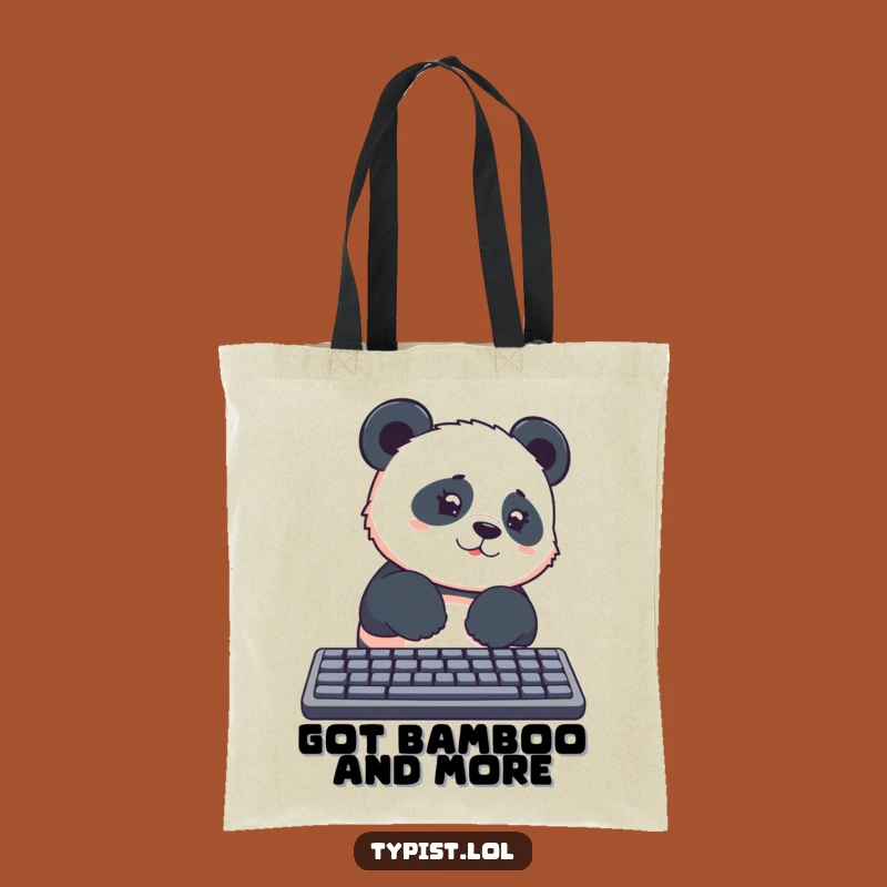 Funny Panda Shopping Tote: Carry Your Laughs and Groceries in Style